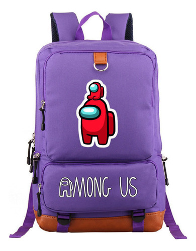 Mochila Casual Jovem Estudante De Gran Capacidad Among Us