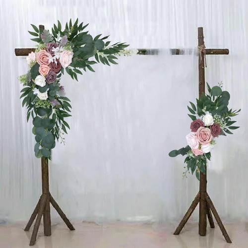 Decoración De De Flores Artificiales Hechas A Mano Tarjeta