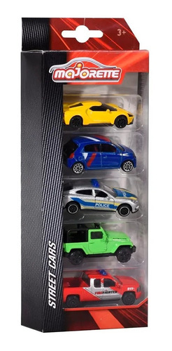 Juguete Set X 5 Autos Majorette Surtidos Street Cars Febo