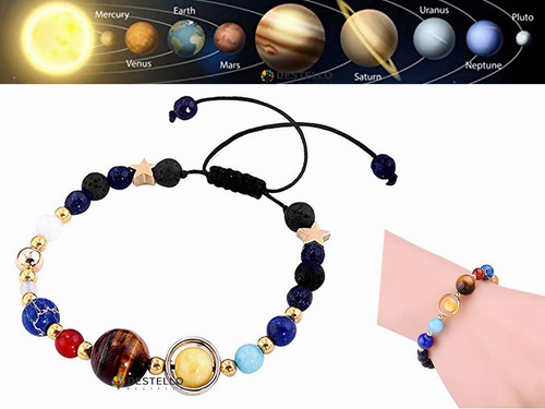 Pulsera Planetas Brazalete Vía Láctea Universo Solar Diámetro 16