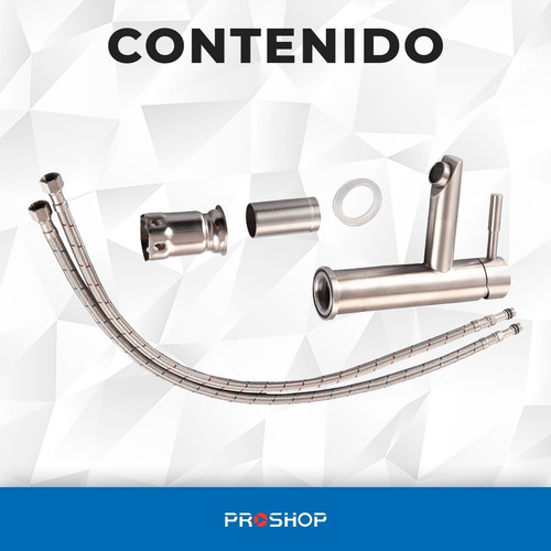 Imagen 10 de 10 de Canilla Grifería Baño Premium Bacha De Acero - Nero Original