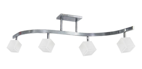 Sistema S 4 Luces Cubo Chico Lampara Led G9 Deco Living 220v