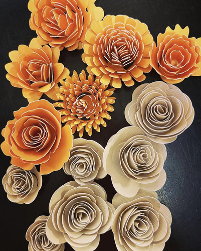 Flores Decorativas De Cartulina X 30 Unidades