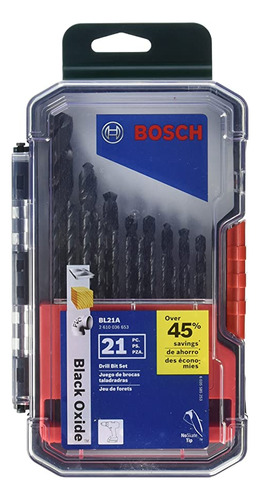 Óxido Metal Juego De Brocas Bosch Bl29 negro