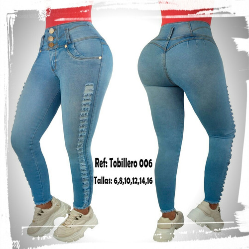 Jeans Levanta Cola, Talle Alto, Control Abdomen Promocion.