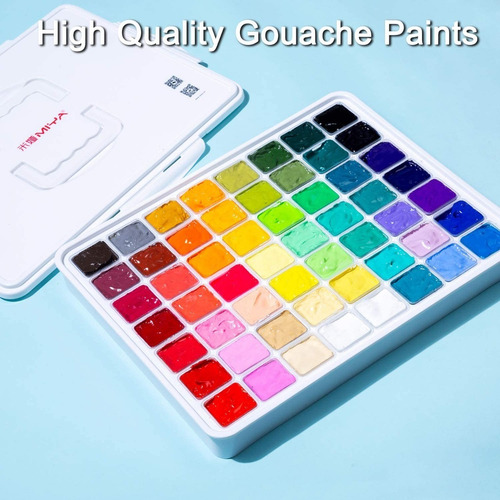Imagen 3 de 7 de Miya Gouache Set De 56 Colores 30 Ml Con Estuche