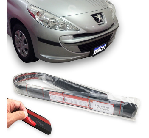 Protectores Bandas Paragolpes Kit Peugeot 207 2008/2017 3y5p