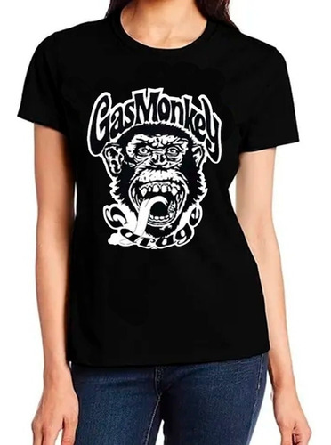 Imagen 2 de 4 de Polera Estampada Gas Monkey Hombre Y Mujer