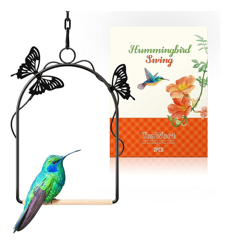 Topwoot Juego De Columpio De Colibrí, 2 Unidades Atractivas