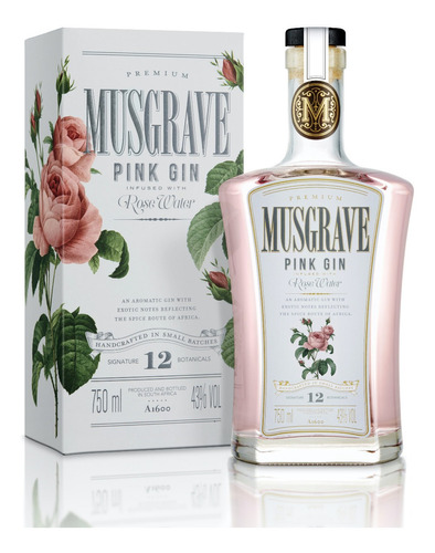 Gin Premium De Sudafrica Musgrave Pink 750ml