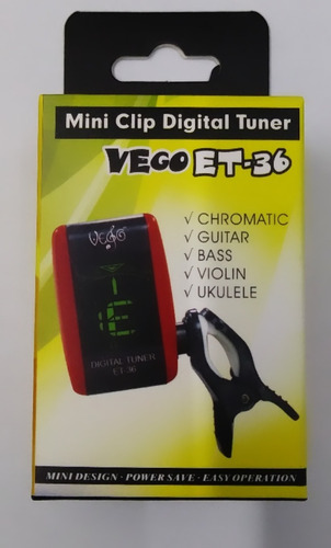 Imagen 1 de 2 de Afinador Electrónico Vego Et-36