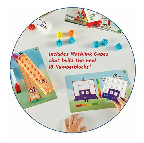 Hand2mind Numberblocks Mathlink Cubes 11-20 Juego De