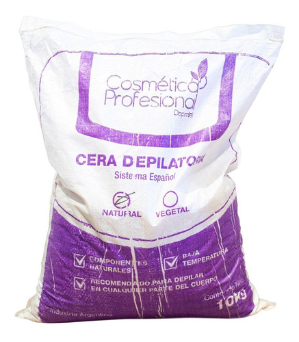 Cosmética Profesional Depimiel Cera Perlas Natural 10kg 6c