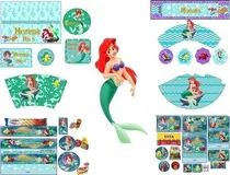 Comprar Kit Imprimible Y Candy Bar La Sirenita Princesa Ariel