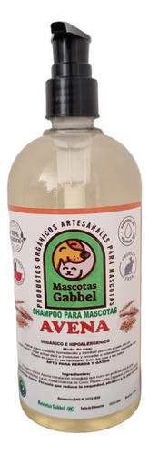 Shampoo Avena Orgánico Para Mascotas - 500 Ml Gabbel