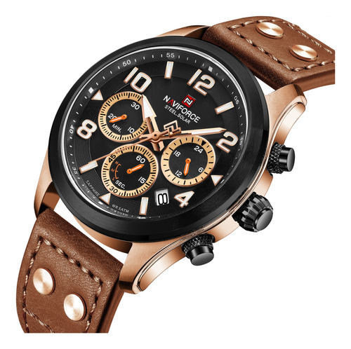 Relojes Mecánicos Eco-drive Naviforce New Fashion Para Hombr