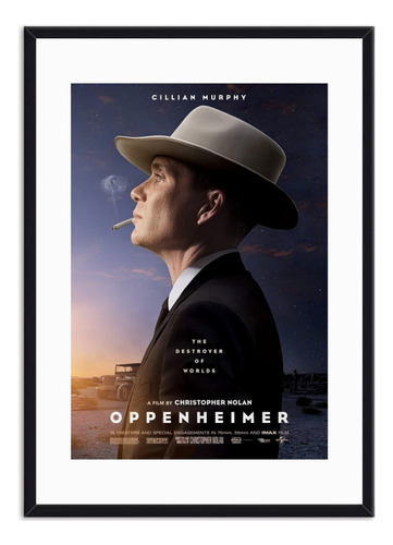 Cuadro Póster Enmarcado Película Oppenheimer 