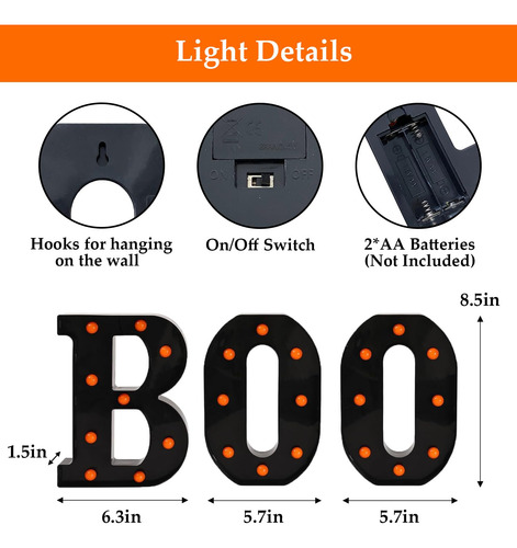Decoración De Halloween Con Forma De Carpa Led Con Letras Il