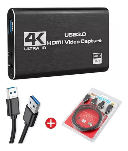 Capturador Video Hdmi Usb 3.0 4k Windows Mac Linux Micrófono