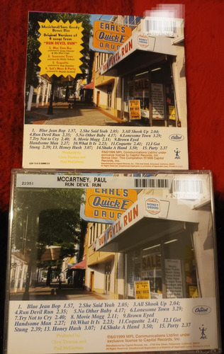 Paul Mccartney Run Devil Run / Paul Mccartney Back In The U. (Usado)