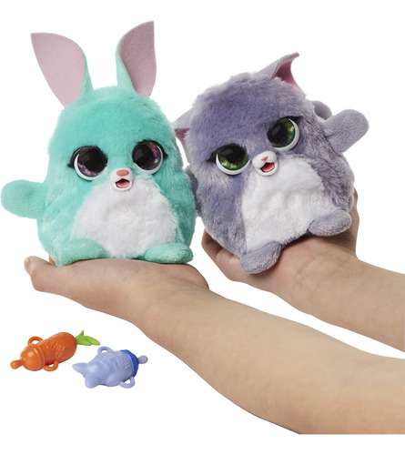 Furreal Frr Fuzzalots Gato Y Conejo 2 Pack Interactivos