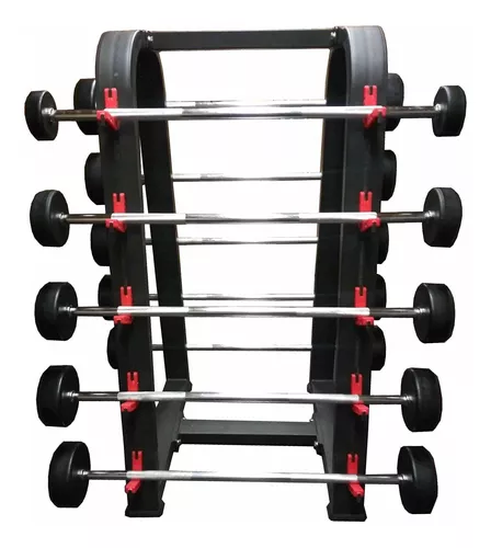 Barra de pesas para barra de pesas para montar en la pared como soporte de  barra, soporte de barra y estante olímpico, para organizador de gimnasio