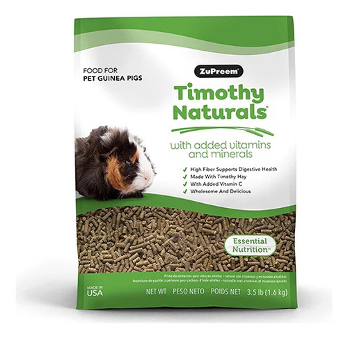 Alimento Para Cuyo Zupreem Timothy Naturals 1.16kg Kaytee