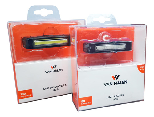 Set De Luces Para Bicicleta Trasera Y Delantera Van Halen