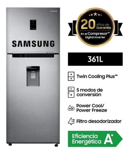 Refrigeradora Samsung Tmf Rt35k5930s8 361l