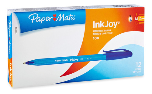 Paper Mate 100st - Bolgrafo, Tapado, Azul, Individual (17831