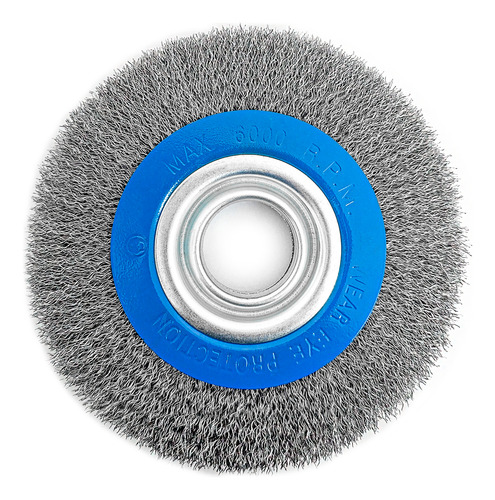 Escova Esmeril Aço Circular 6 X 3/4 X 1/2 + Buchas Aquatools