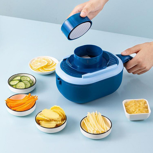 Multifunción De Verduras De Ajo De Verduras Azul