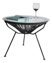 Comprar Mesita Acapulco - Hierro Macizo, Todos Los Colores. Pvc Yute