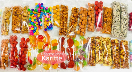 Gomitas Y Cacahuates En Bolsa De Celofán 100 Piezas