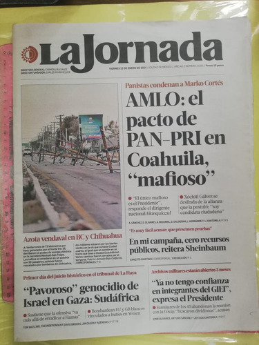 Periodico La Jornada N° 14183 Enero 2024