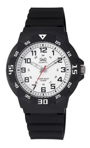 Reloj Q&q De Hombre Vr18j011y Casual By Citizen Color de la correa Negro fondo blanco