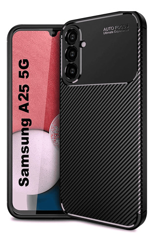 Estuche Fibra De Carbono Compatible  Con Samsung A25 5g