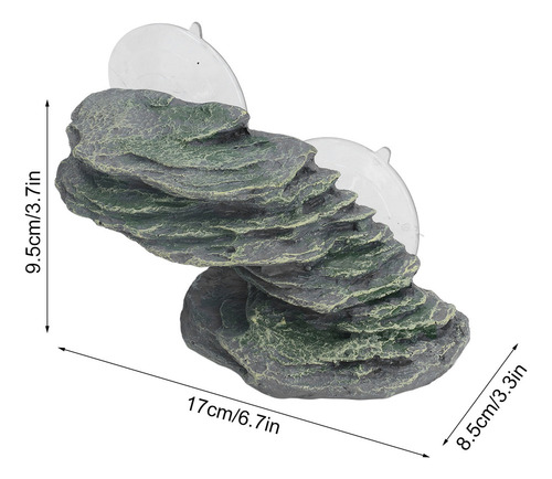 Plataforma De Escalada Para Tortugas, Resina, Roca Realista