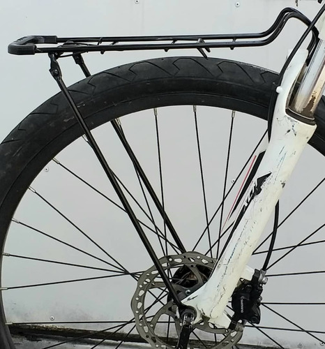 Imagen 4 de 8 de Parrilla Metalica Delantera Para Llevar Carga En Bicicleta