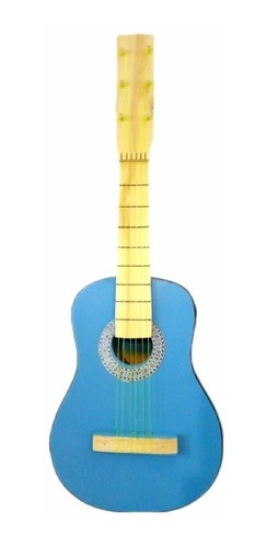 Guitarra De Juguete Madera 6 Cuerdas Colores Varios