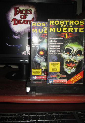 Rostros De La Muerte 1 Y 2 Vhs Terror Rara 1978 (Usado)