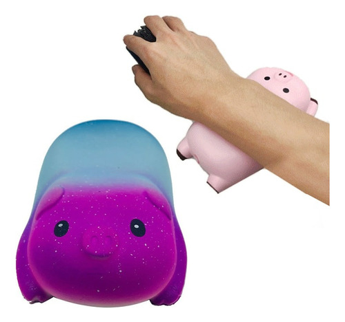 Cojín De Espuma 1pz Para Descansar Muñeca Mouse Pad Cerdito