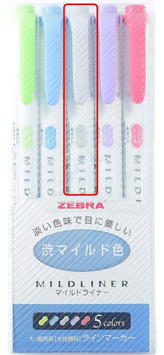 Zebra Mildliner Double-sided Highlighter Mild Gray Ink Color