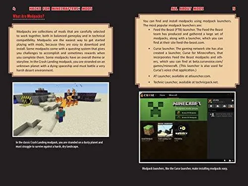 Book : Hacks For Minecrafters Mods The Unofficial Guide To.