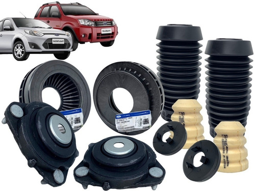 Imagem 1 de 10 de Kit Batente Coifa Coxim Fiesta Ecosport 2003 A 2011 C/ Rol