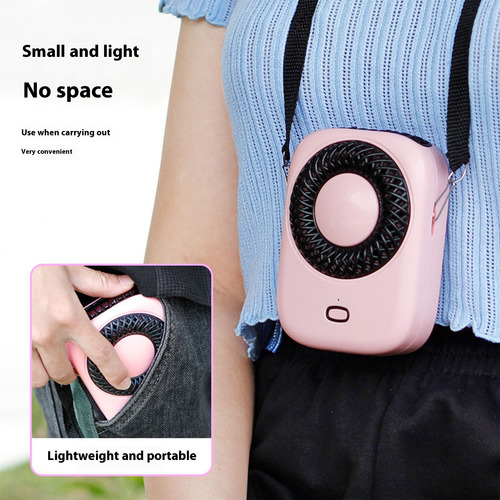 Mini Mesa De Carga Usb Con Ventilador De Cuello Para Colgar