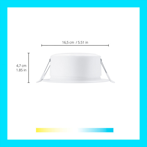 Imagen 3 de 8 de Wiz Downlight Inteligente 24w Luz Cálida Y Fría Wi-fi X2 Un.