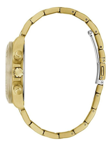 Relógio Guess Ladies Gold Tone Com Mostrador Transparente, C