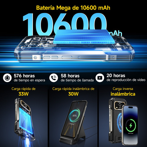 Celular Ulefone Armor 27t Pro Thermal Imaging Dual Sim 5g Rugged Phone 12+12gb 256gb 10600mah Batería 50mp+64mp Cámara De Visión Nocturna Smartphone