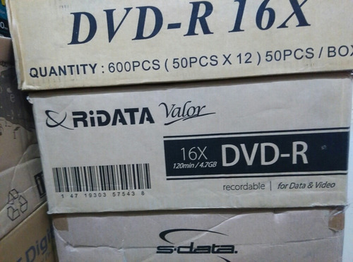 Dvd Virgen Ridata Dvd-r 4.7 Gb Rotulados Originales